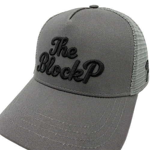 Block P Signature Cap Grey rear view — Block P Liverpool