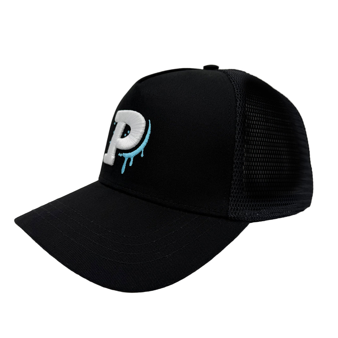 Block P Blue Drippy Cap — available at Block P Liverpool, 36 Renshaw Street L1 4EF
