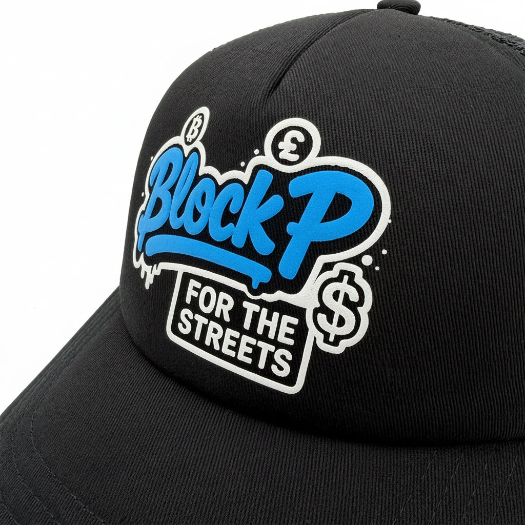Block P Foam Cap rear view — Block P Liverpool