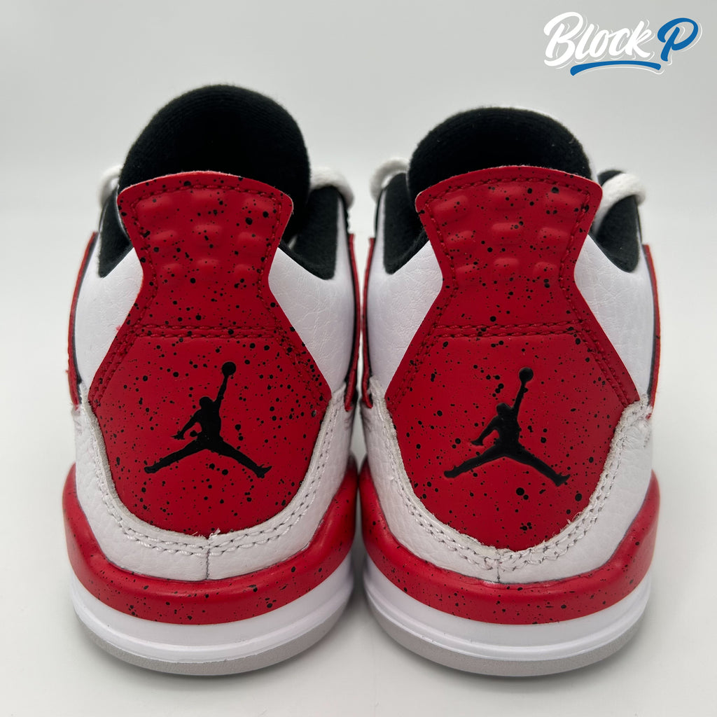 Nike Jordan 4 Red Cement PS top-down view — Block P Liverpool