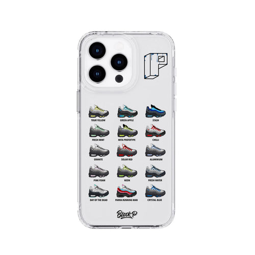 Block P 110 Collection iPhone Case back — Air Max 95 inspired design