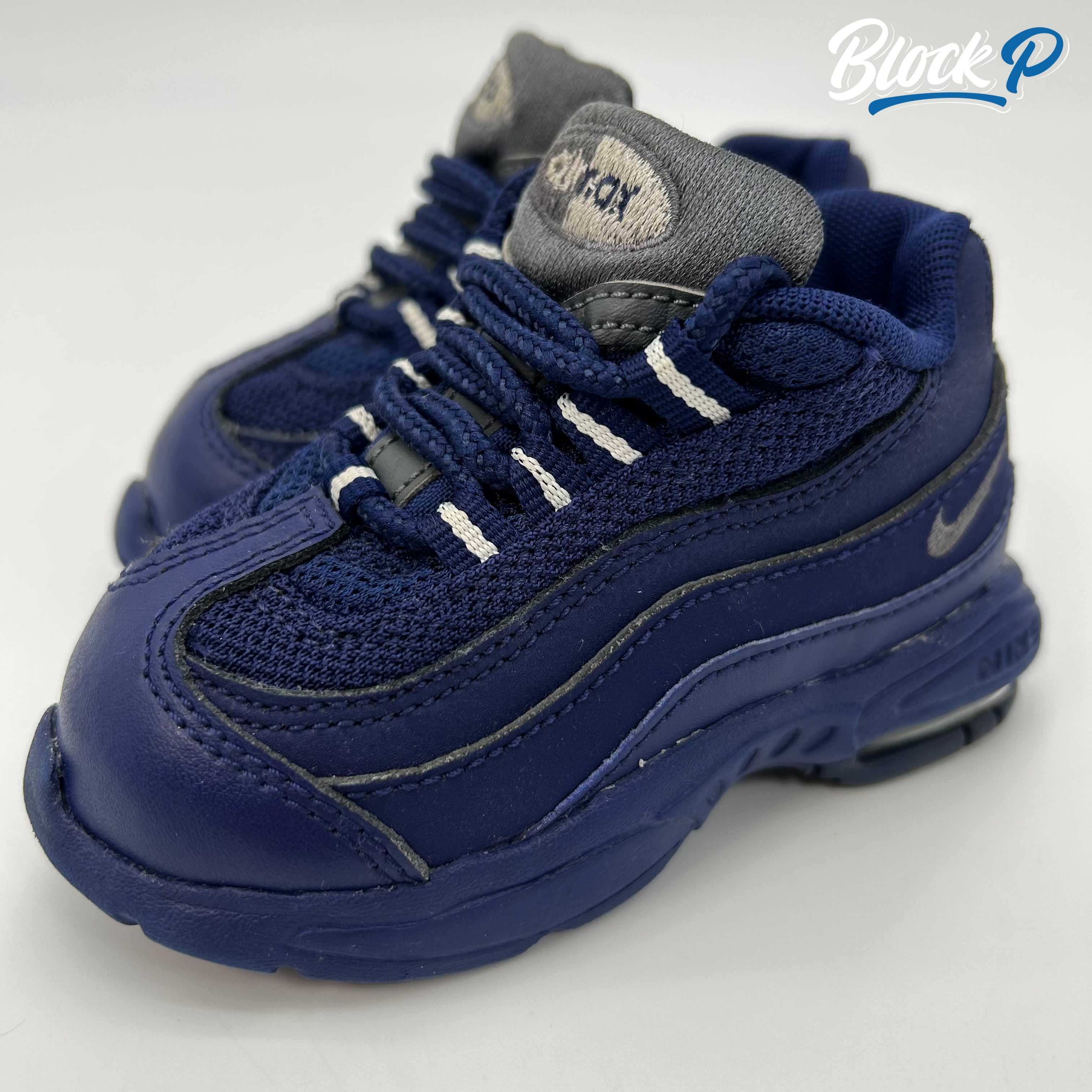 Nike Air Max 95 Blue (TD) rear view — Block P Liverpool