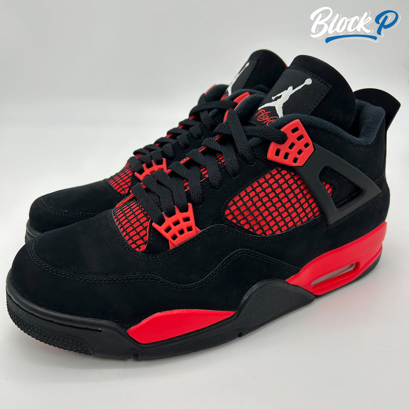 Air jordan 4 on sale black and red