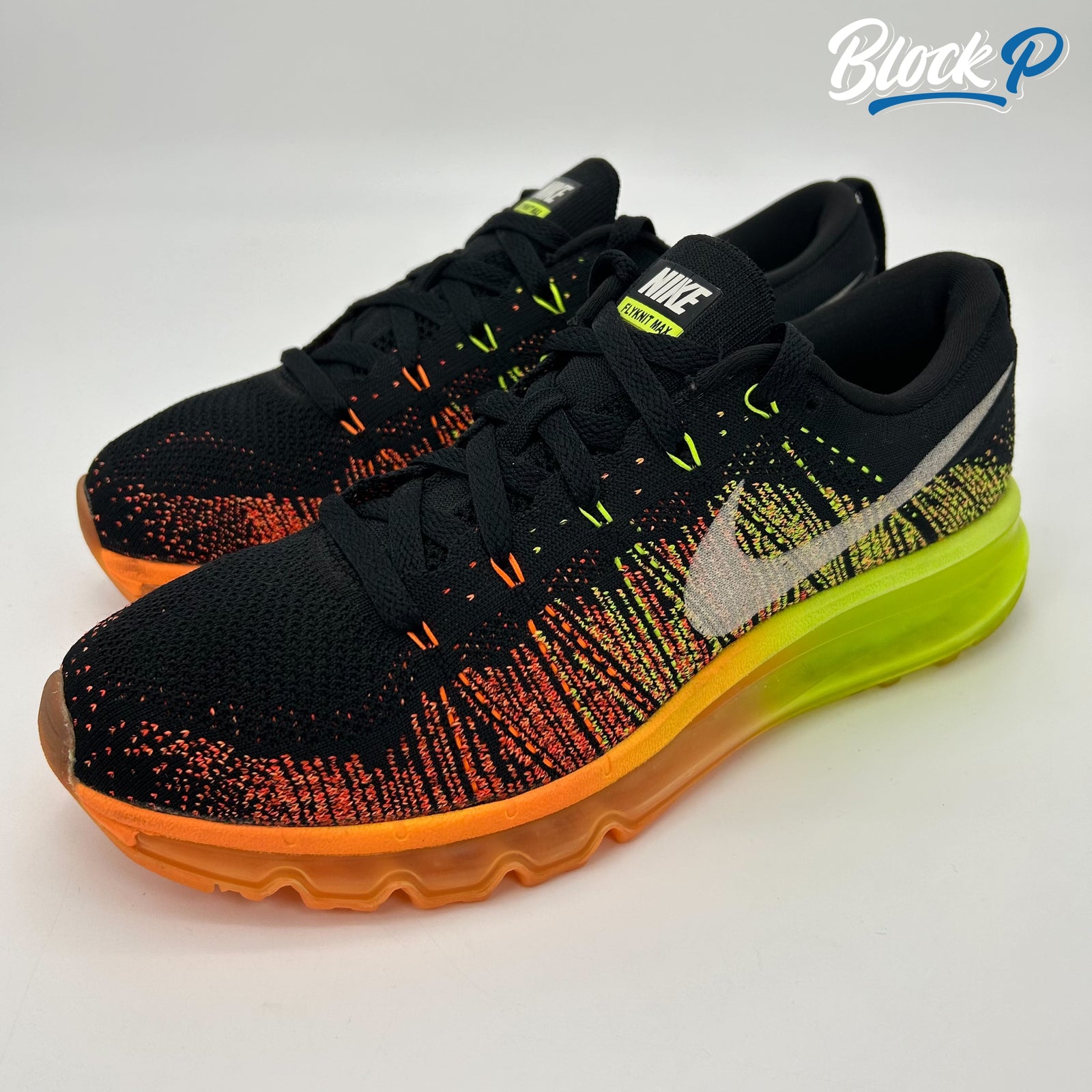 Nike Air FlyKnit Orange Black Block P
