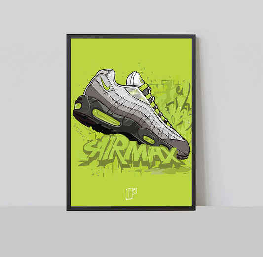 Air Max 95 110 Neon A3 Print