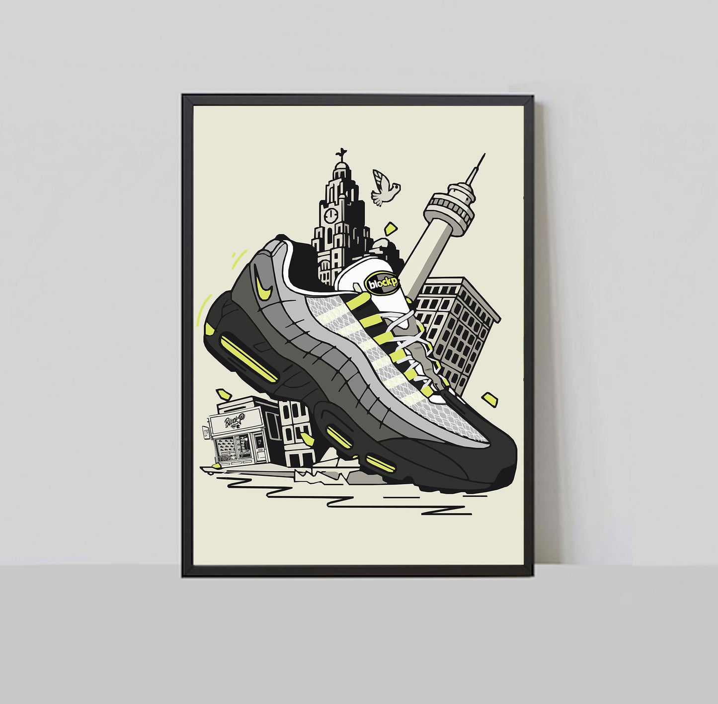 Air Max 95 110 Neon Liverpool A3 Print
