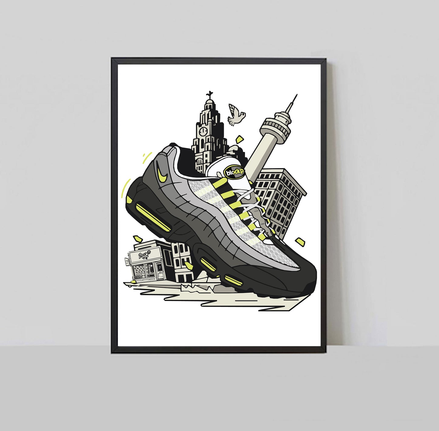 Air Max 95 110 Neon Liverpool A3 Print