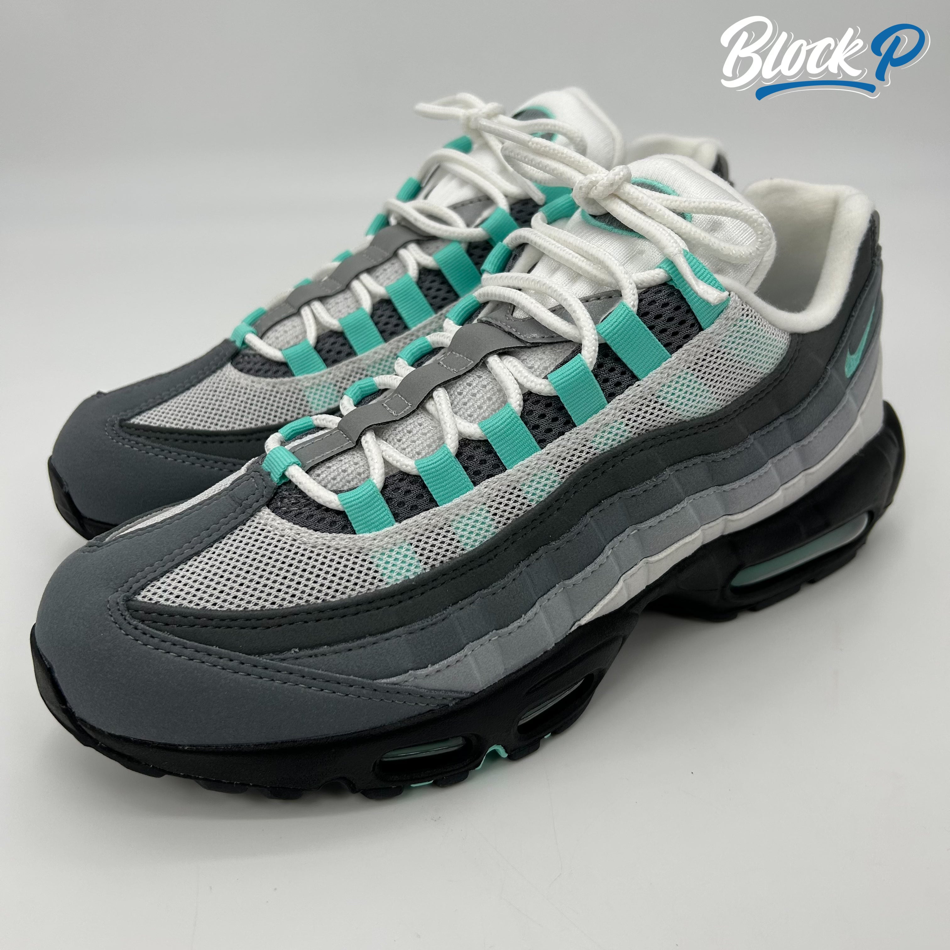 Nike Air Max 95 Hyper Turquoise rear view — Block P Liverpool