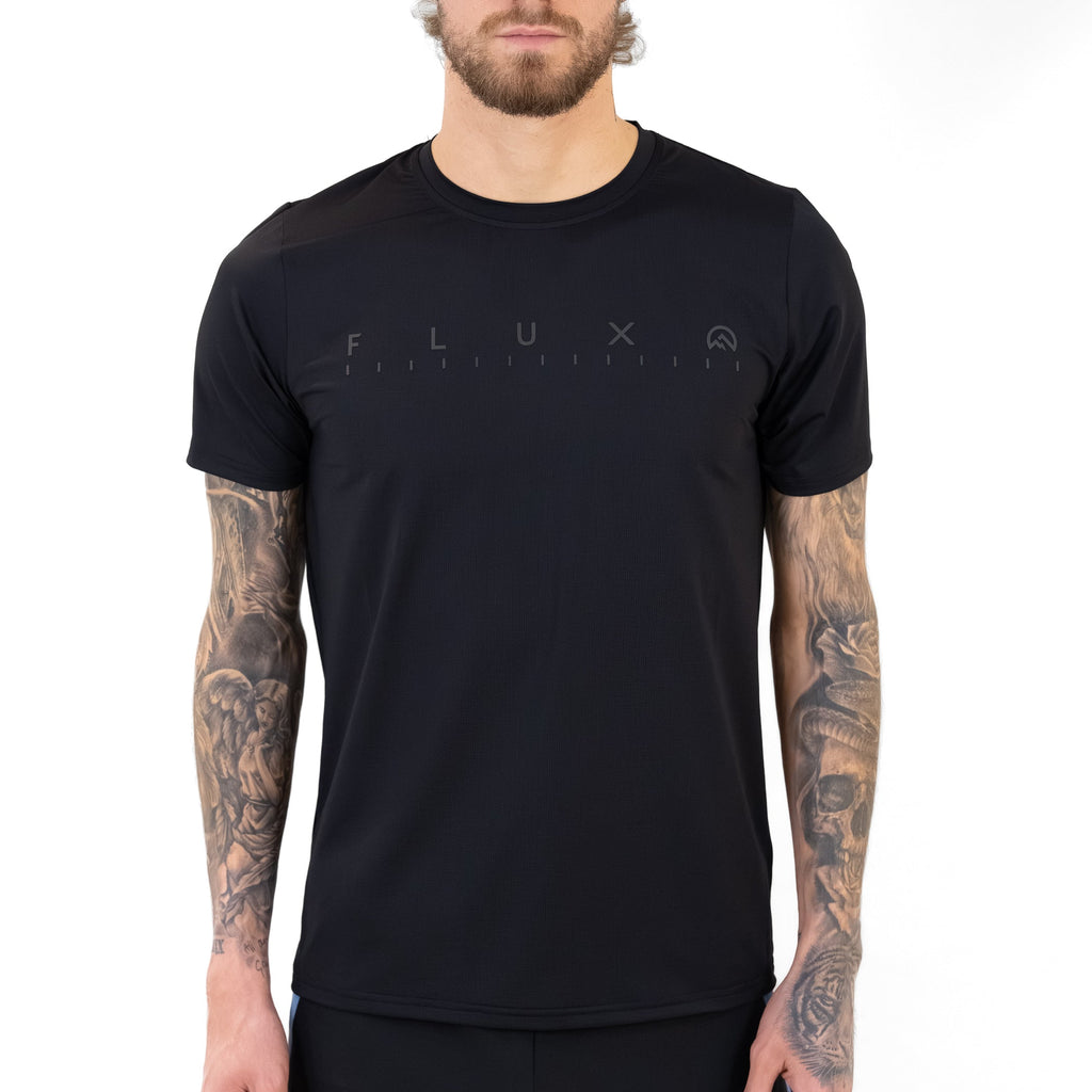 Flux SS26 Graphic Logo T-Shirt - Black/Black