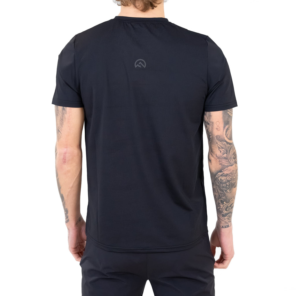 Flux SS26 Left Chest Logo T-Shirt - Black/Black