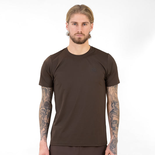 SS26 Left Chest Logo T-Shirt - Chocolate Black