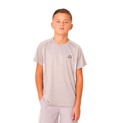SS26 Junior Madge T-Shirt - Light Grey/Concrete/Silver