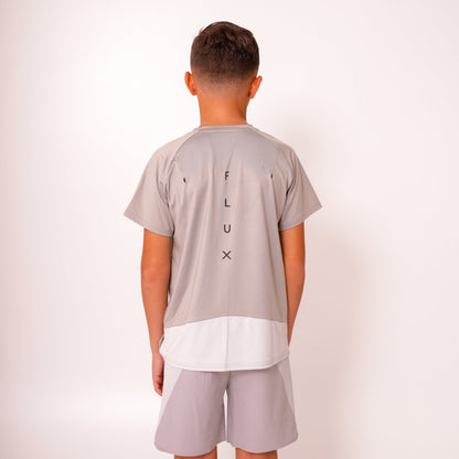 SS26 Junior Madge T-Shirt - Light Grey/Concrete/Silver