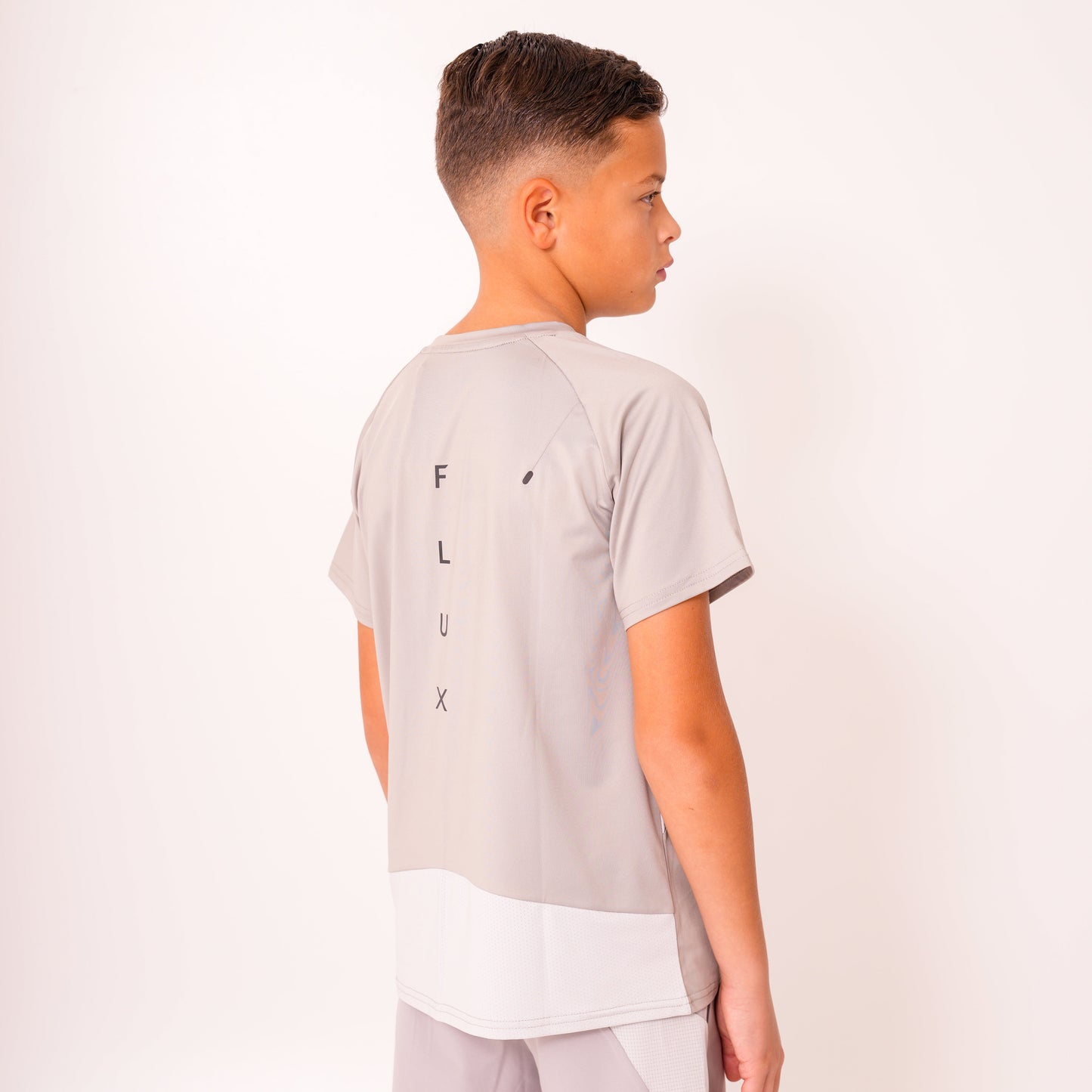 SS26 Junior Madge T-Shirt - Light Grey/Concrete/Silver