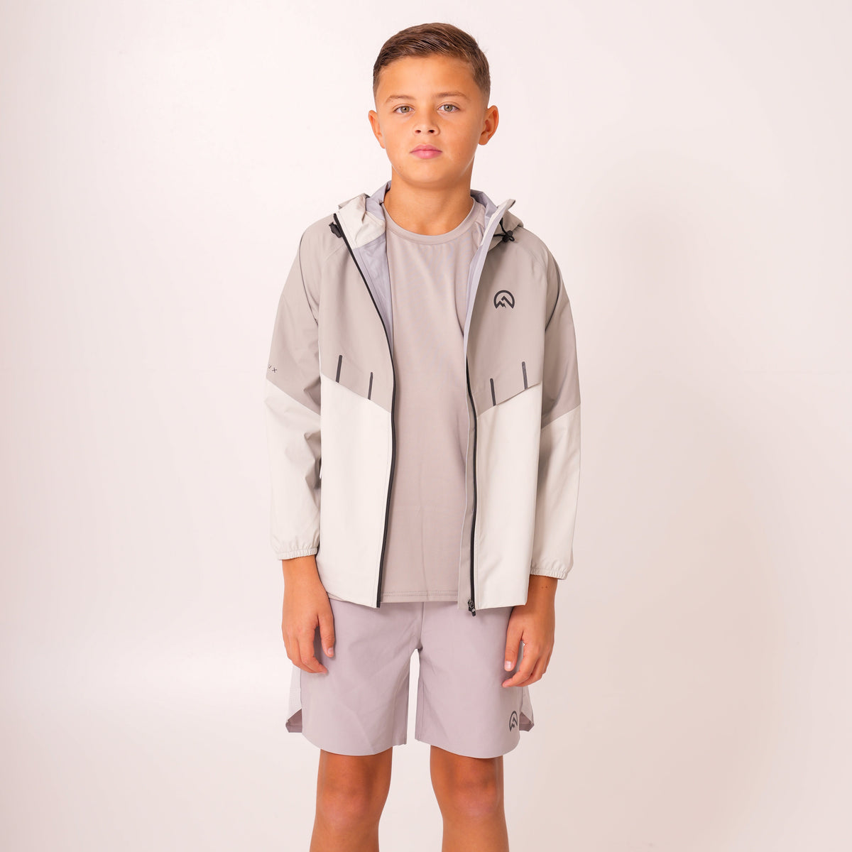 SS26 Junior Madge T-Shirt - Light Grey/Concrete/Silver