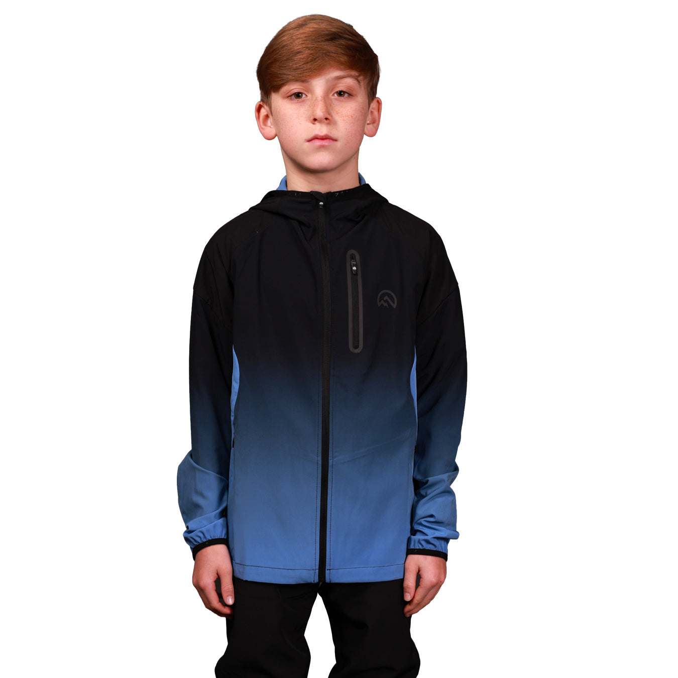 Junior SS26 Gradient Jacket - Black/Airforce