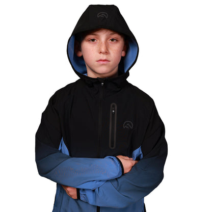 Junior SS26 Gradient Jacket - Black/Airforce