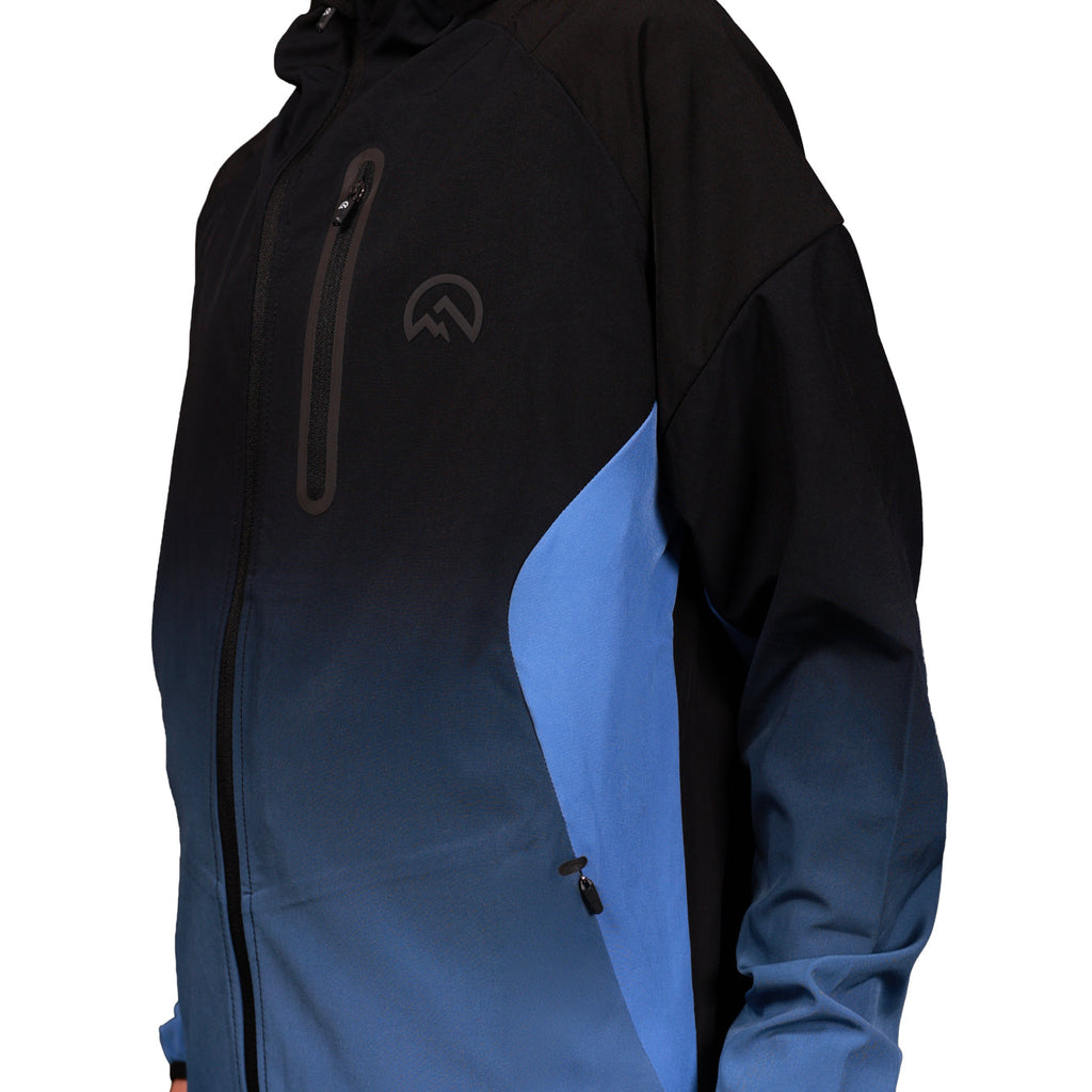 Flux Junior SS26 Gradient Jacket - Black/Airforce