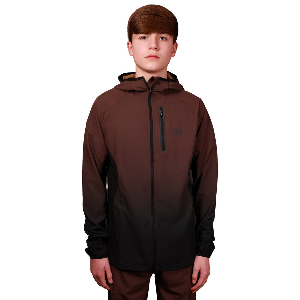 Flux Junior SS26 Gradient Jacket - Black/Chocolate