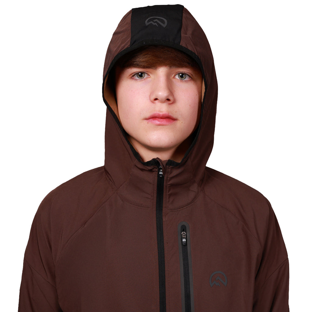 Flux Junior SS26 Left Chest Logo  - Chocolate