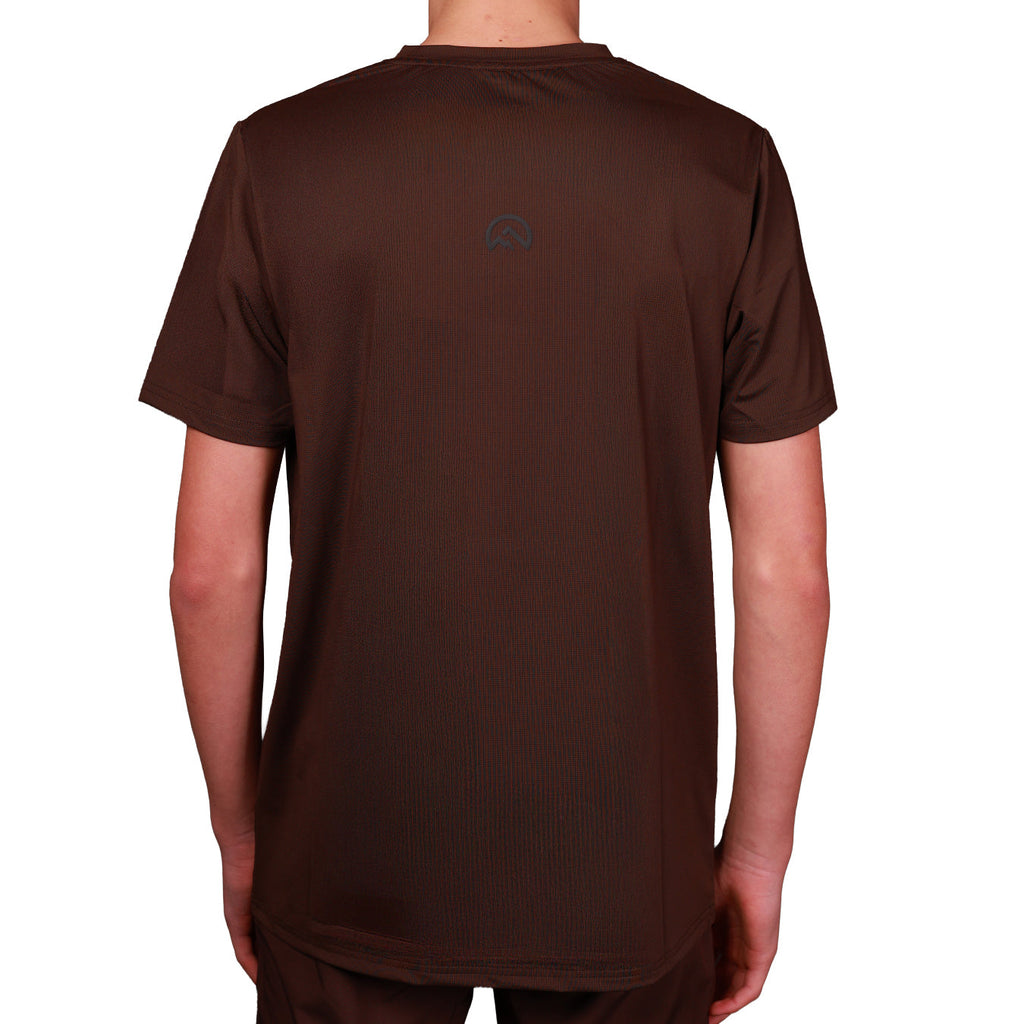 Flux Junior SS26 Left Chest Logo  - Chocolate