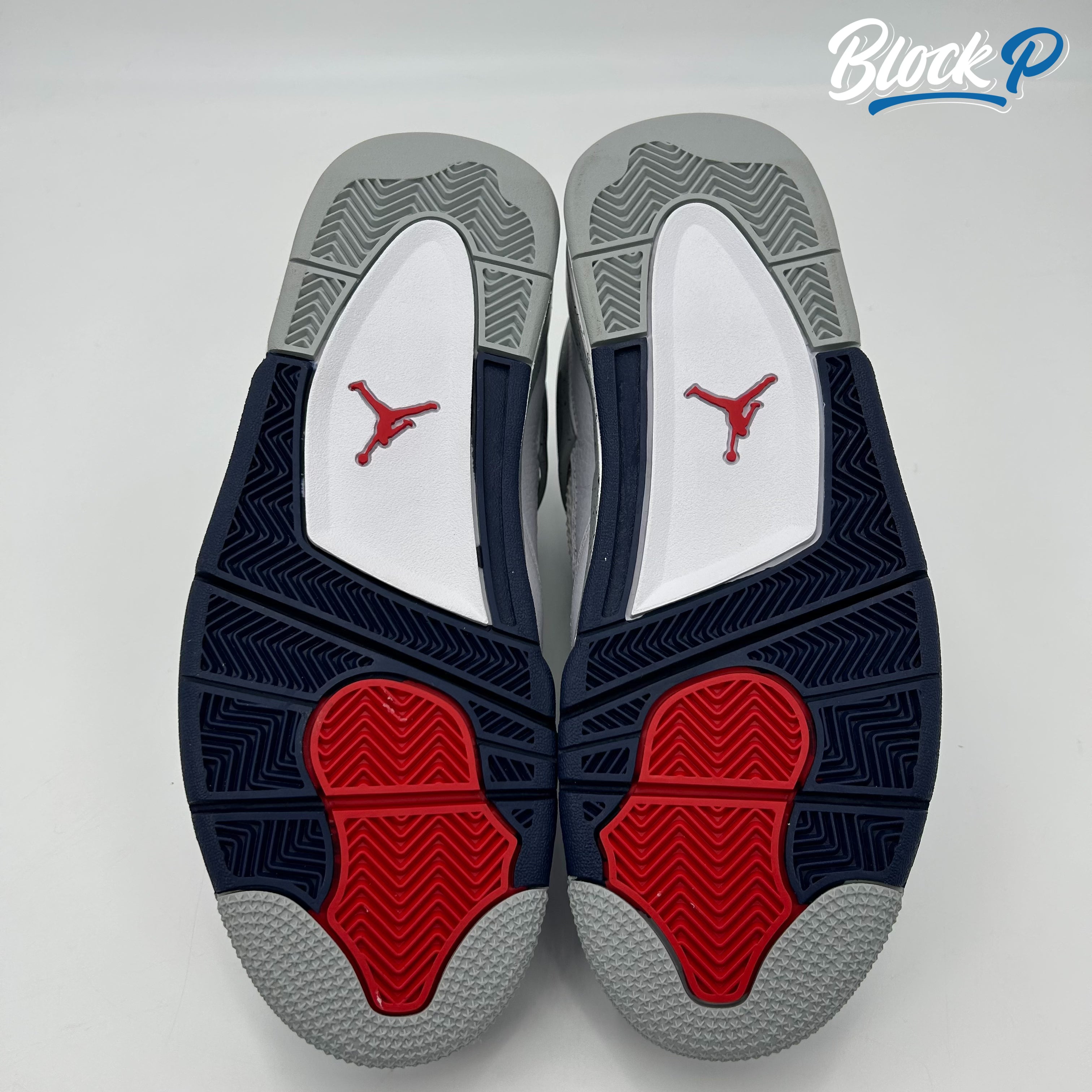 Nike Jordan 4 Midnight Navy sole detail — Block P Liverpool