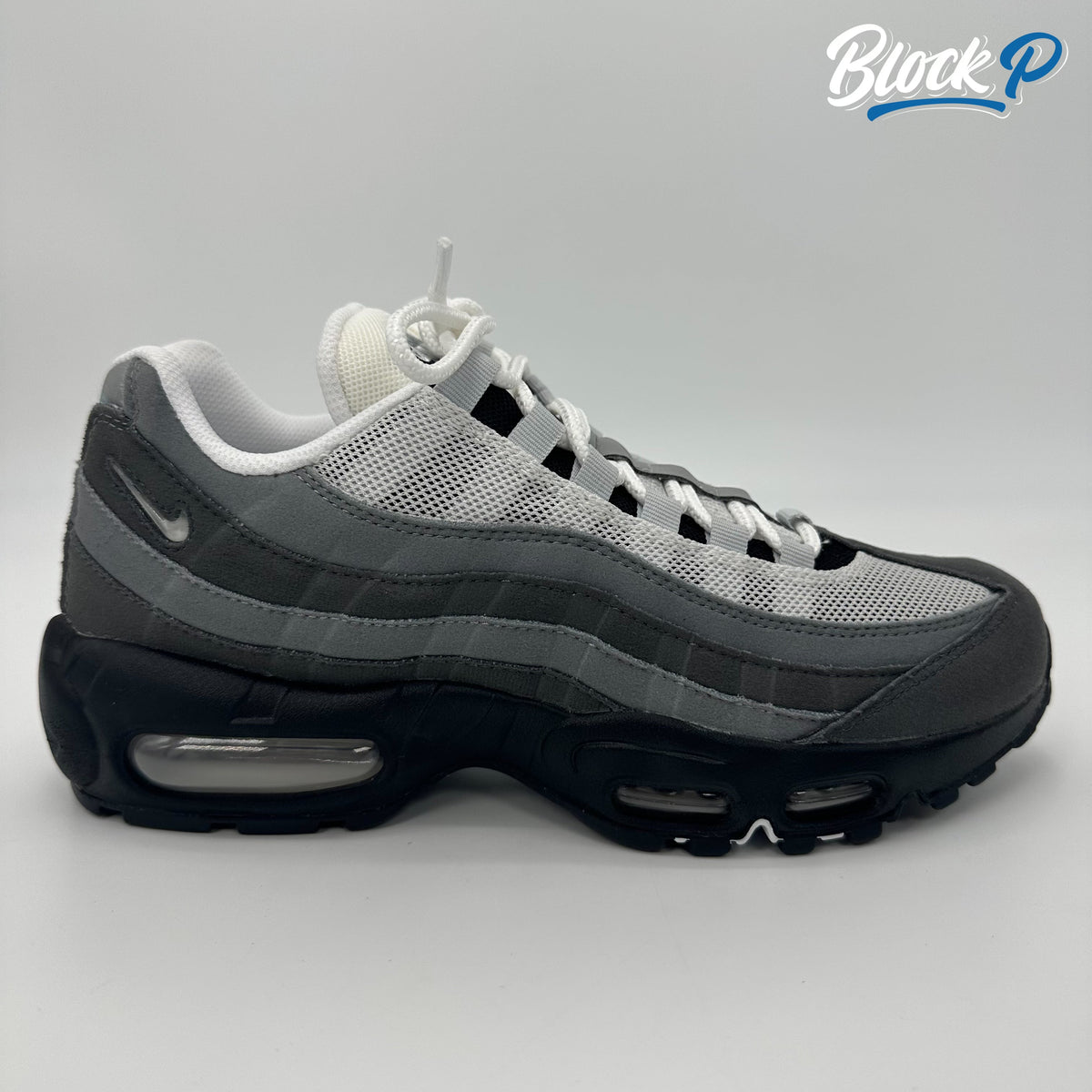 Nike Air Max 95 Grey Jewel No Box side profile — Block P Liverpool