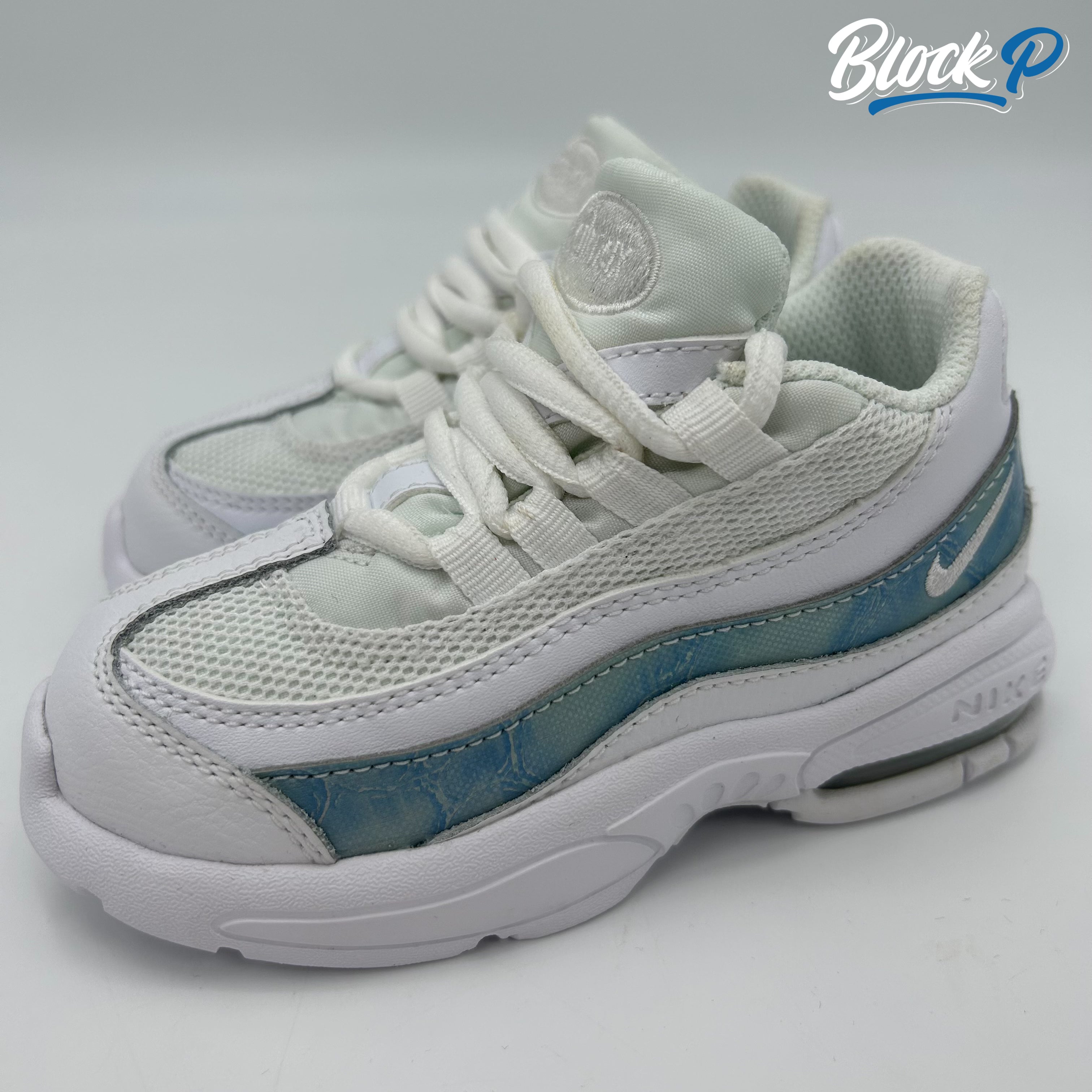 Nike Air Max 95 White TD rear view — Block P Liverpool