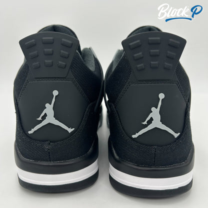 Nike Jordan 4 Black Canvas (NO BOX)