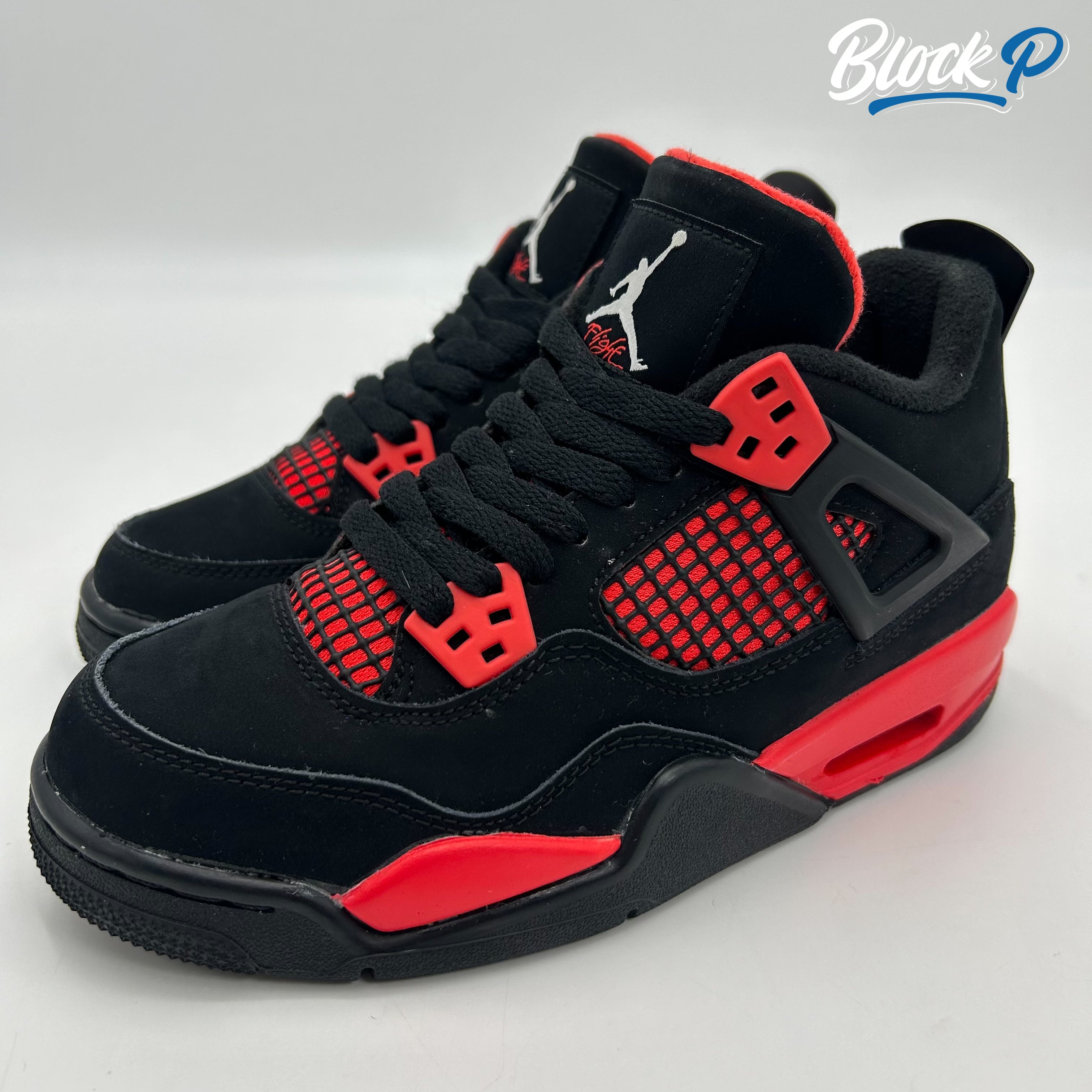 Nike Jordan 4 Red Thunder rear view — Block P Liverpool