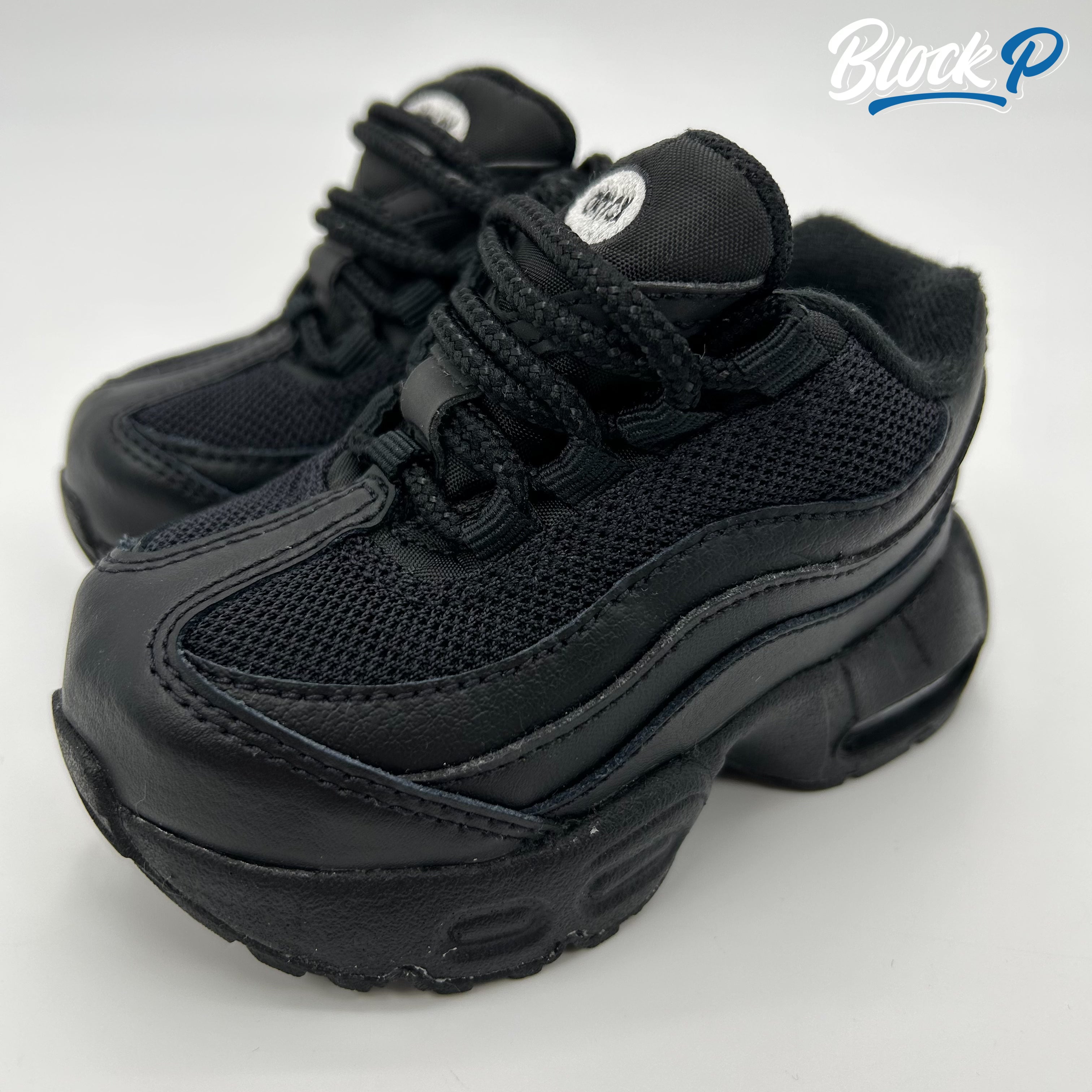 Nike Air Max 95 Black TD rear view — Block P Liverpool