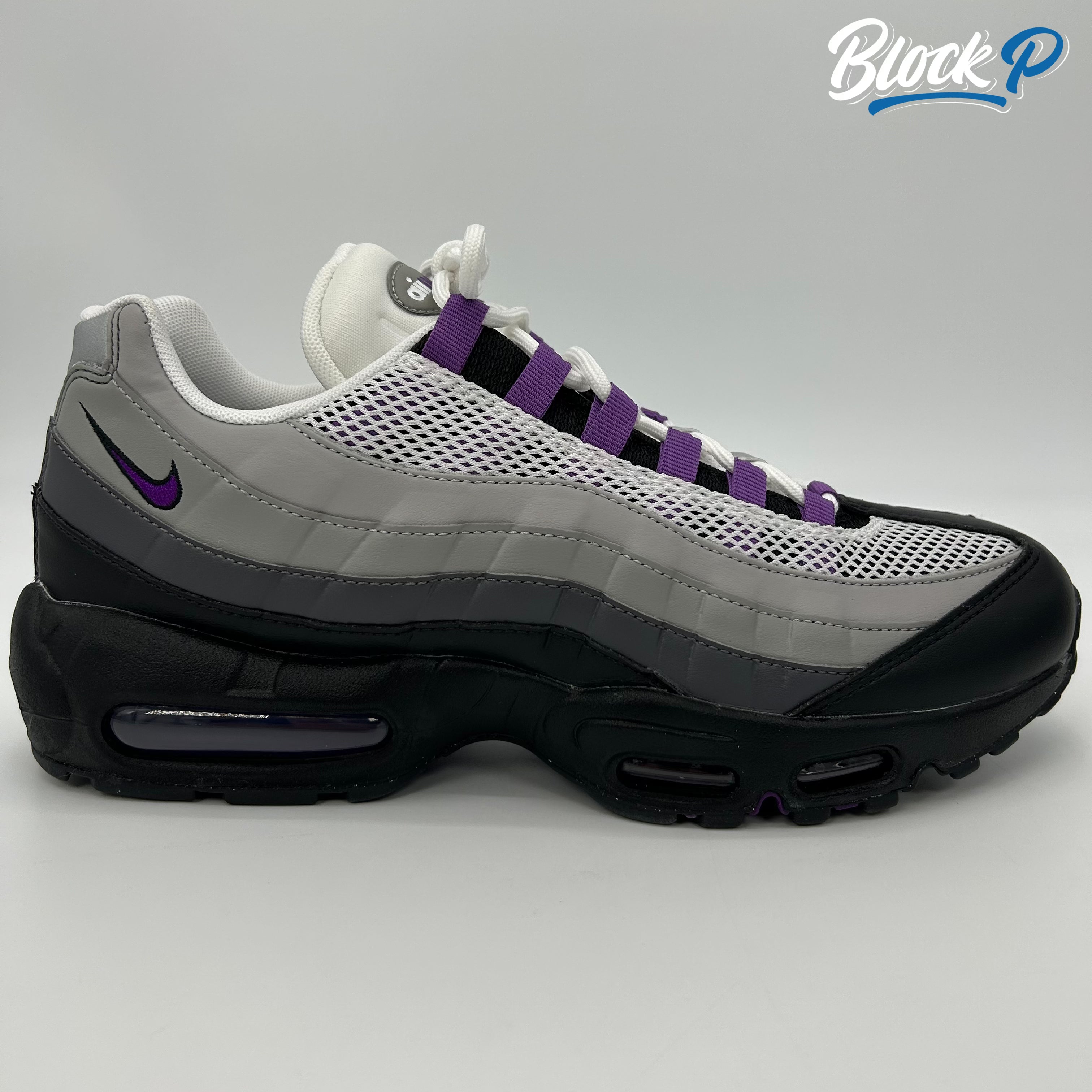Nike Air Max 95 Disco Purple side profile — Block P Liverpool