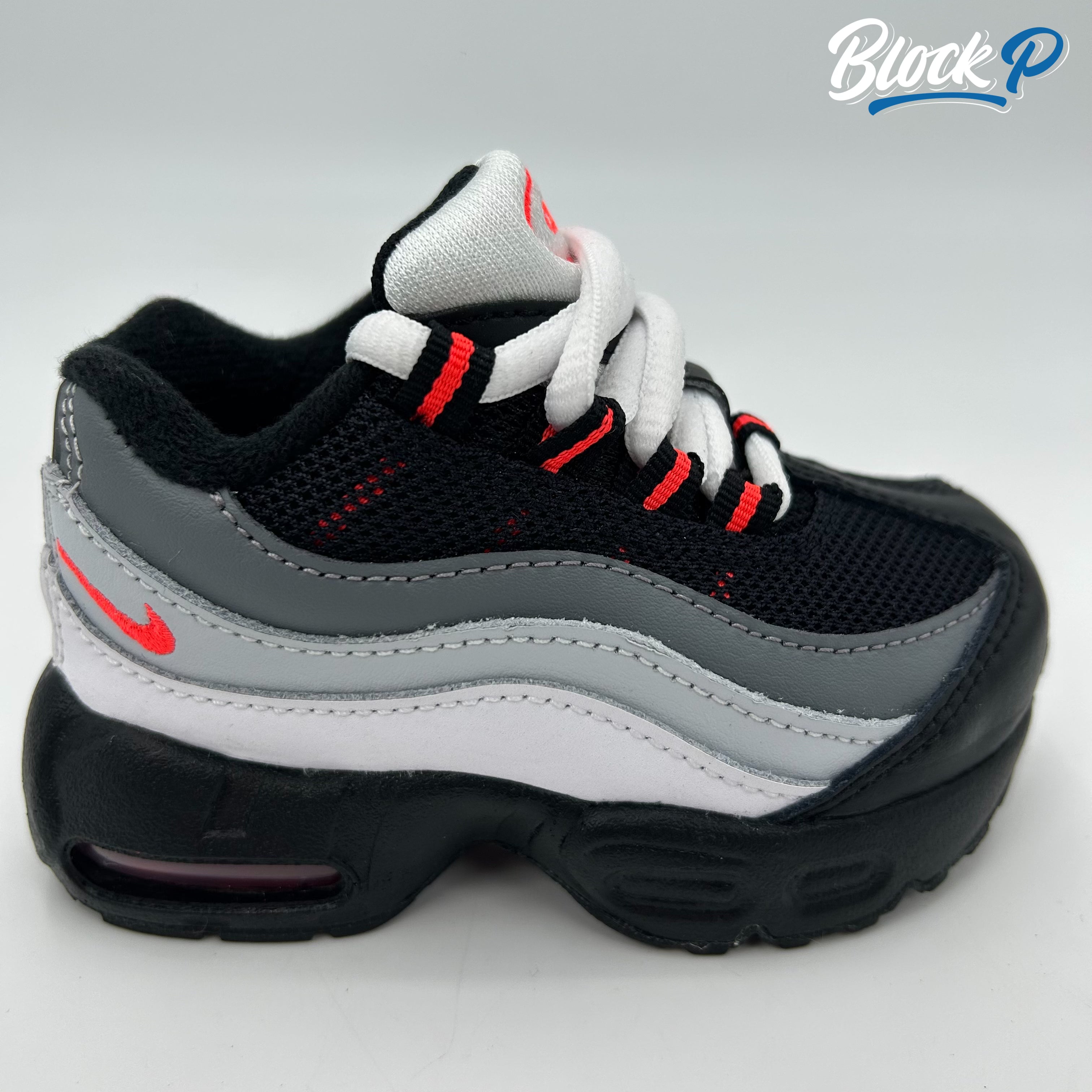 Nike Air Max 95 Infrared TD side profile — Block P Liverpool