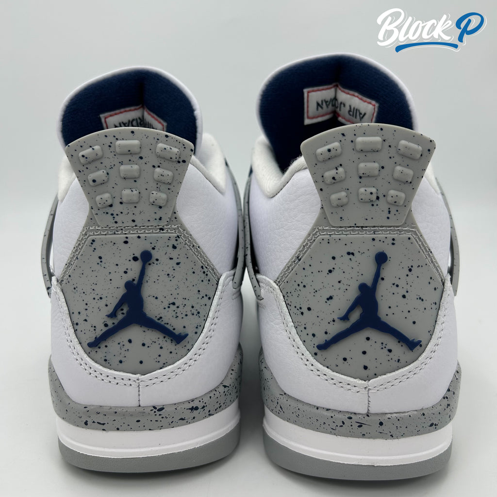 Nike Jordan 4 Midnight Navy top-down view — Block P Liverpool