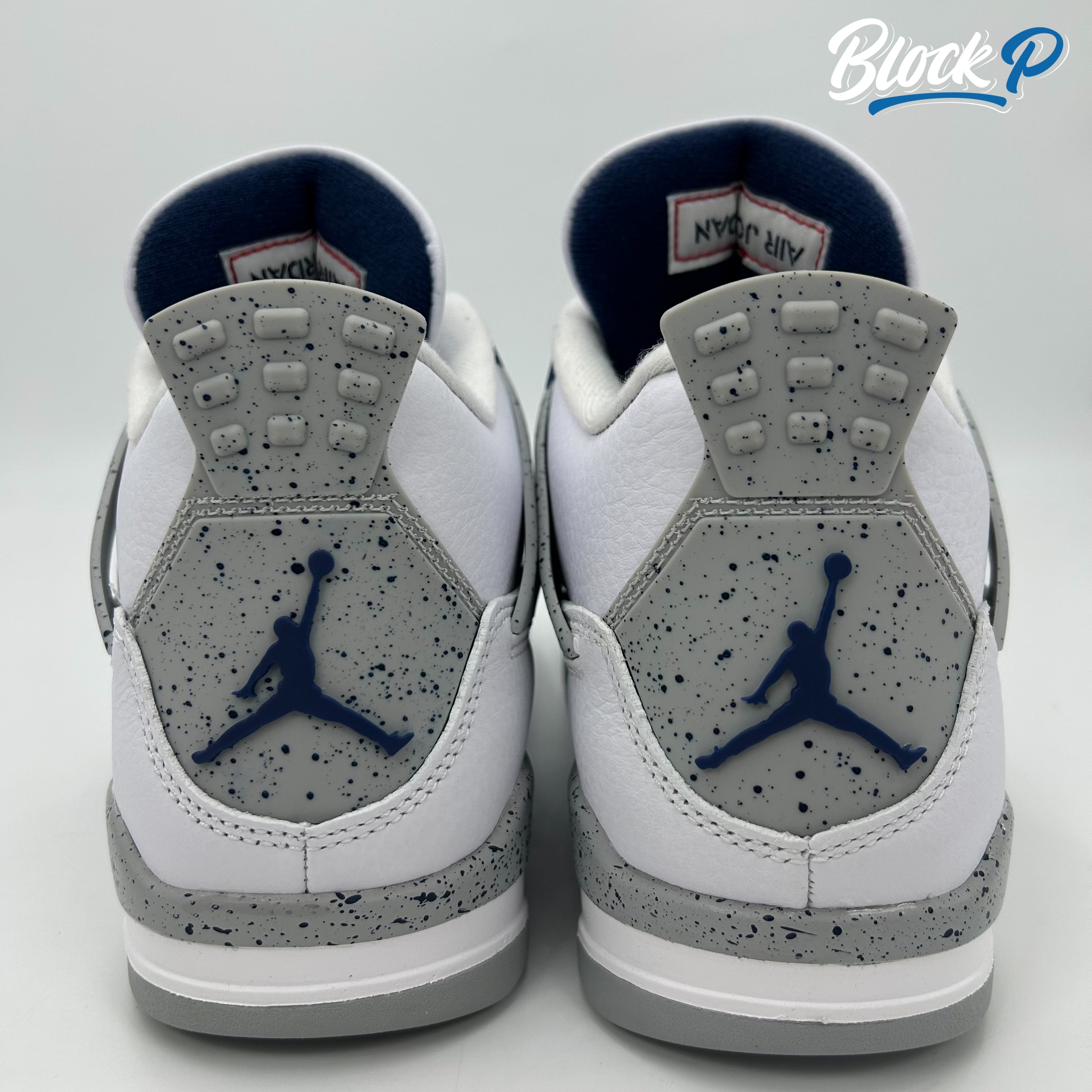 Nike Jordan 4 Midnight Navy top-down view — Block P Liverpool