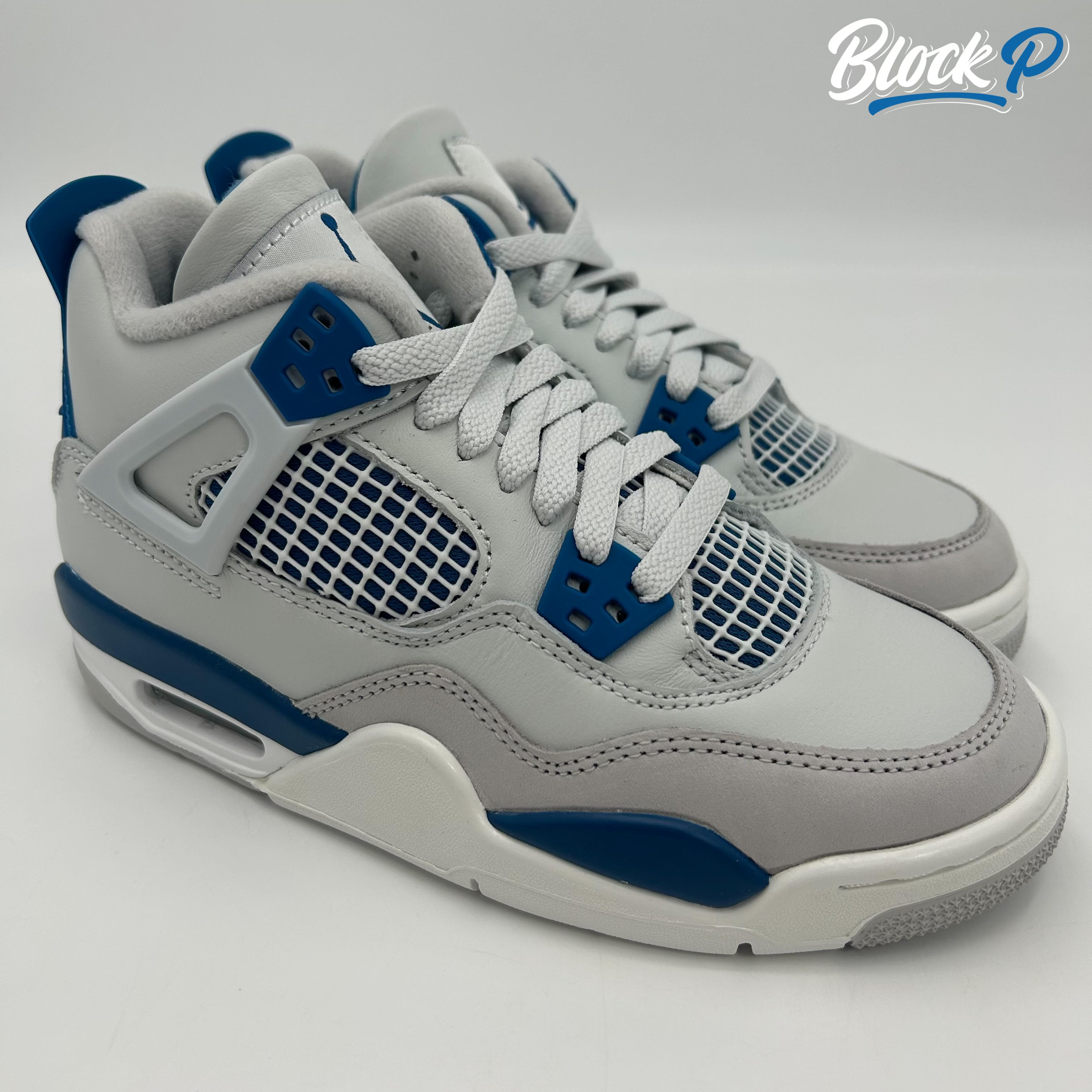 Nike Jordan 4 Military Blue (GS) — available at Block P Liverpool, 36 Renshaw Street L1 4EF