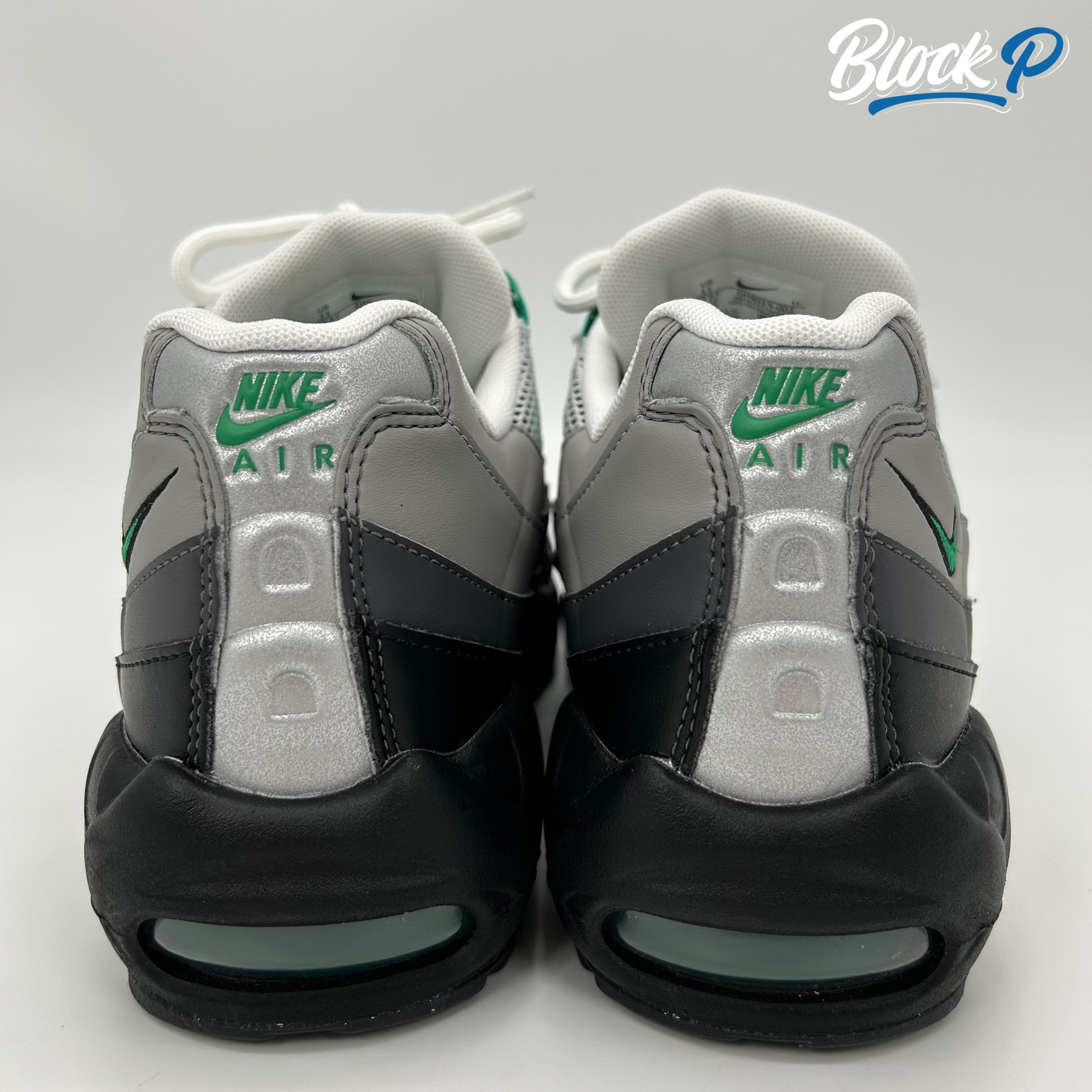 Nike Air Max 95 Stadium Green top-down view — Block P Liverpool