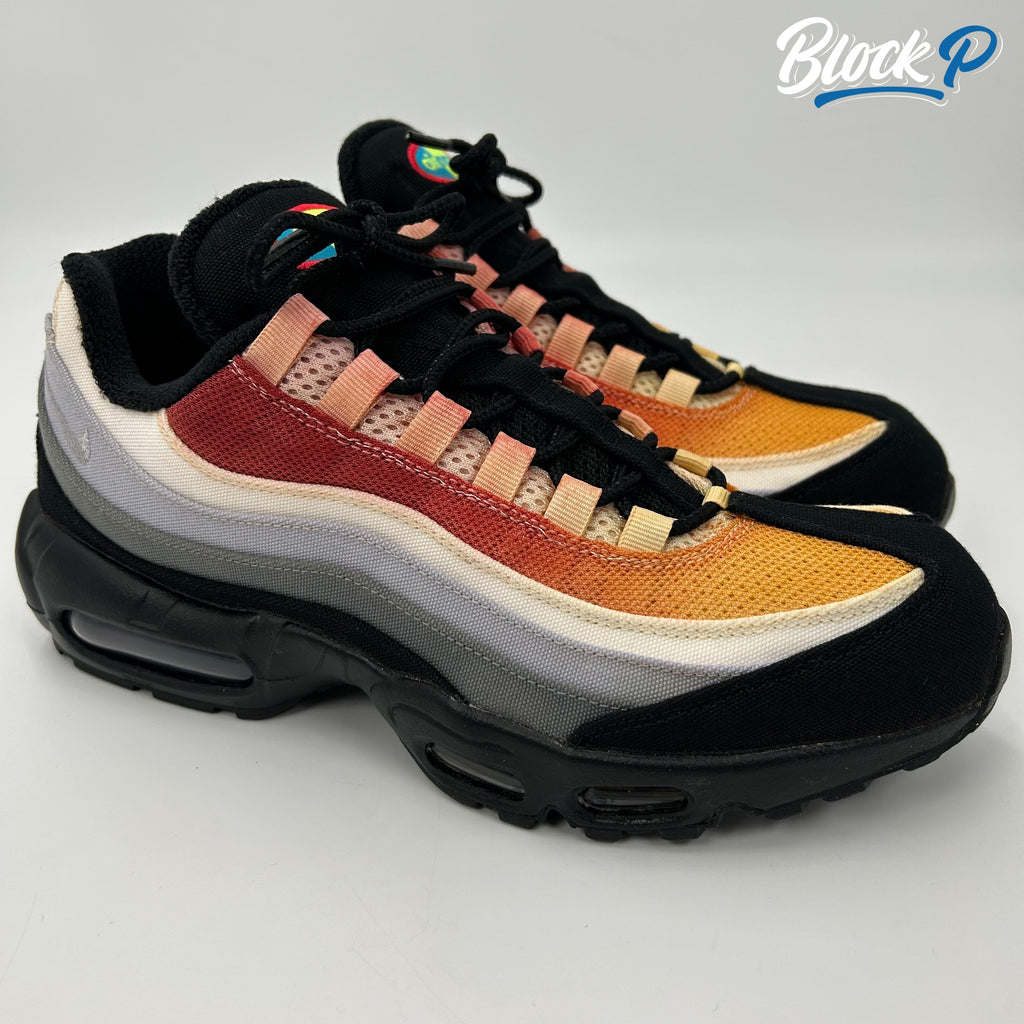 Nike Air Max 95 Lorenz OG Volcano front view — available at Block P Liverpool, 36 Renshaw Street L1 4EF