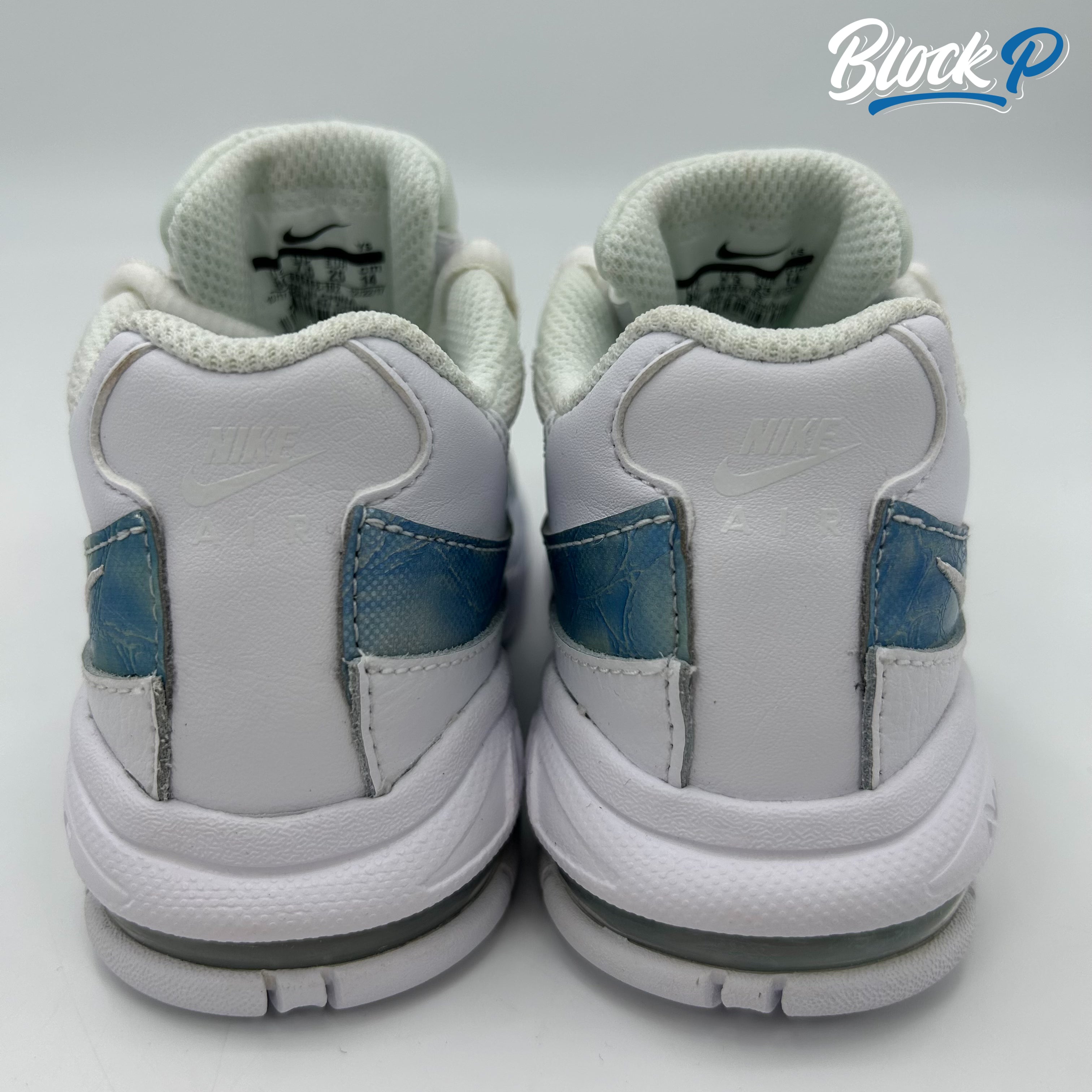 Nike Air Max 95 White TD top-down view — Block P Liverpool