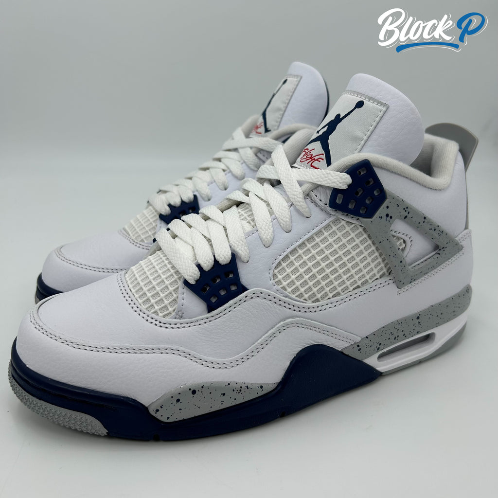 Nike Jordan 4 Midnight Navy rear view — Block P Liverpool