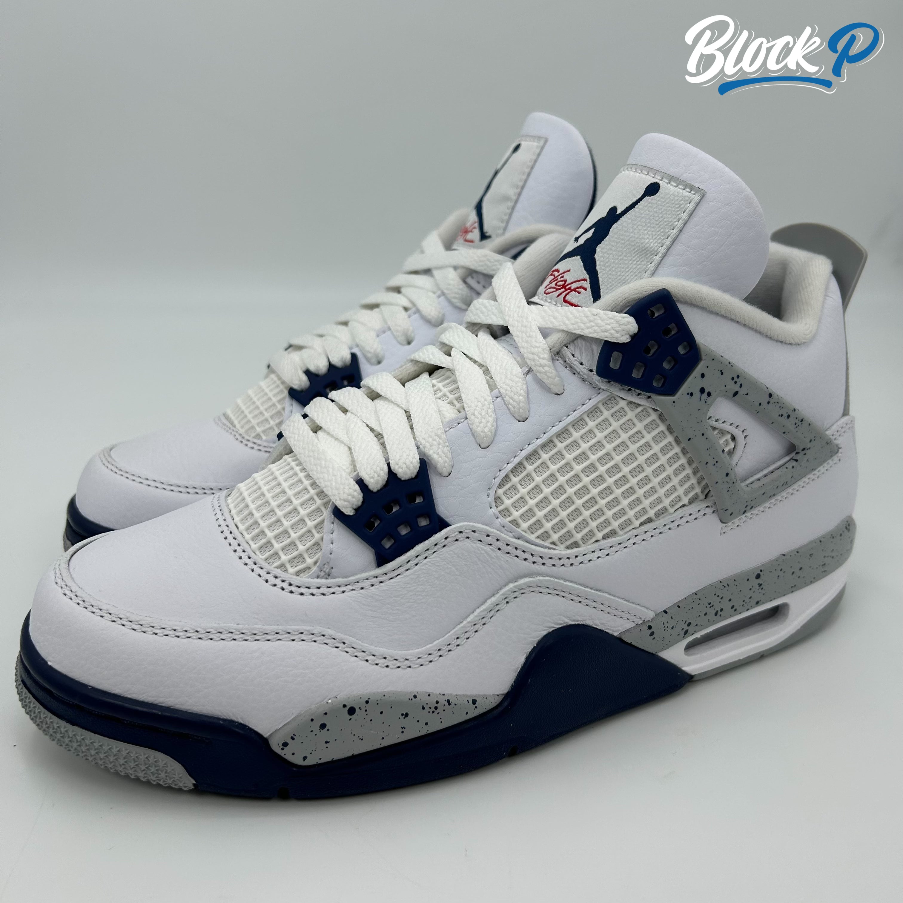 Nike Jordan 4 Midnight Navy rear view — Block P Liverpool