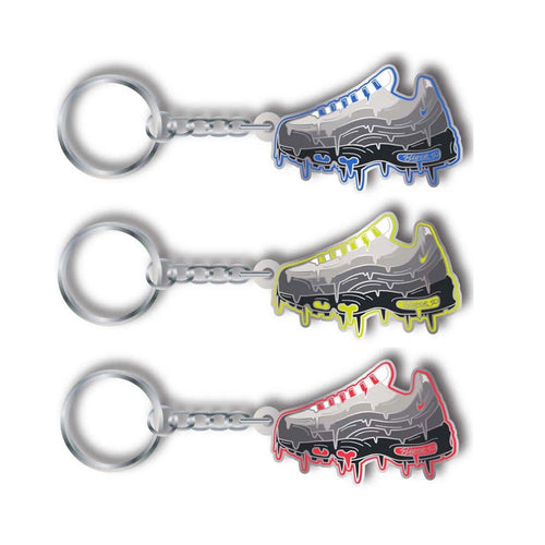 Block P Air Max 95 Keyring 3 Pack — neon, blue and red colourways, available at Block P Liverpool
