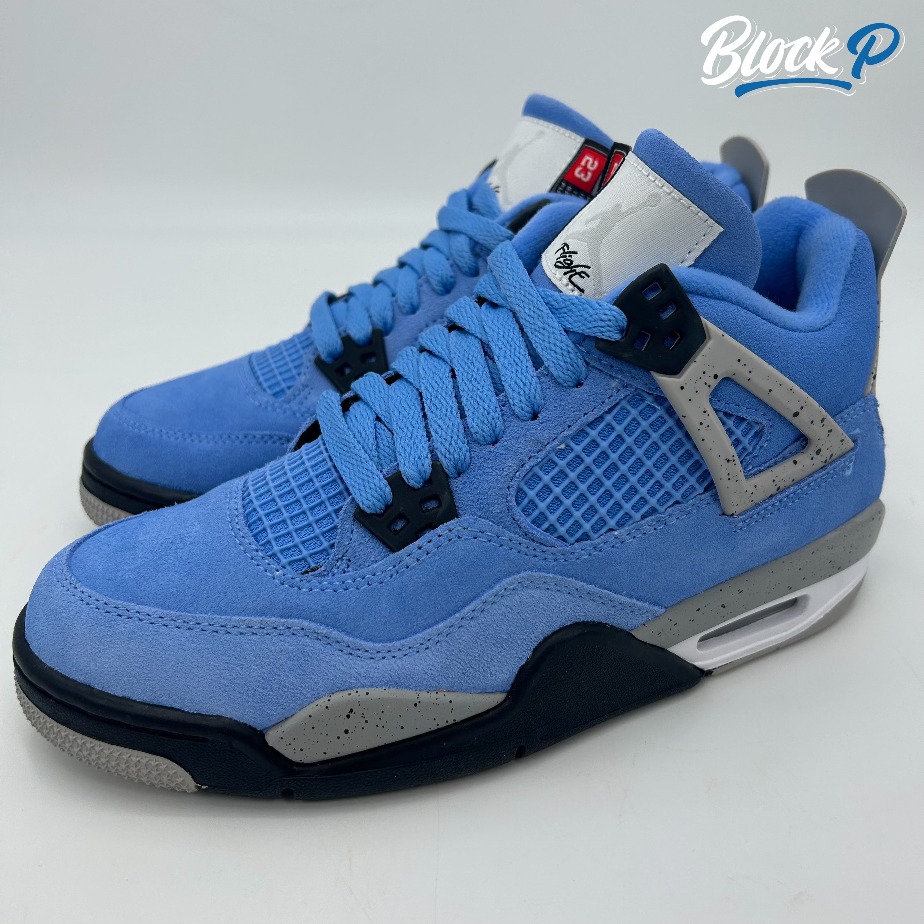 Nike Jordan 4 Uni Blue rear view — Block P Liverpool