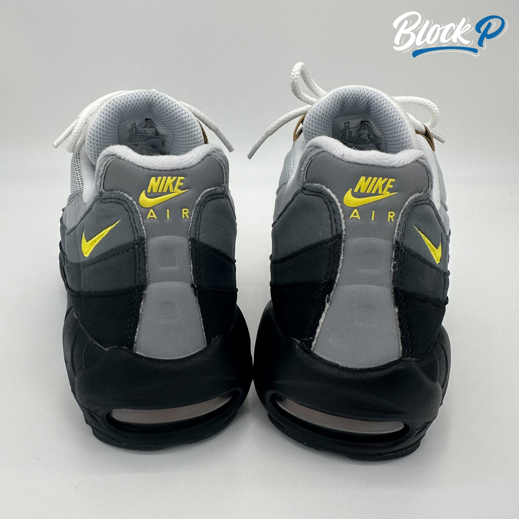 Nike Air Max 95 Icon Yellow Strike top-down view — Block P Liverpool