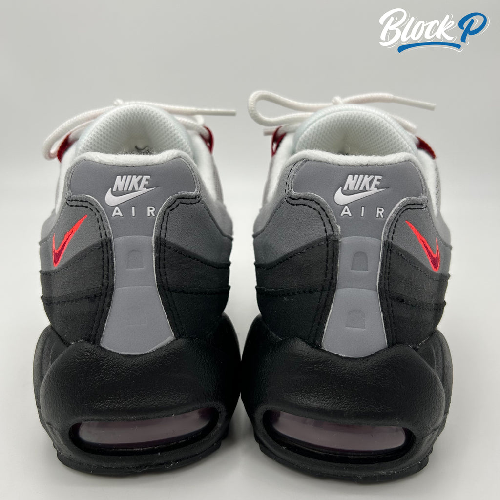 Nike Air Max 95 Gym Red GS top-down view — Block P Liverpool