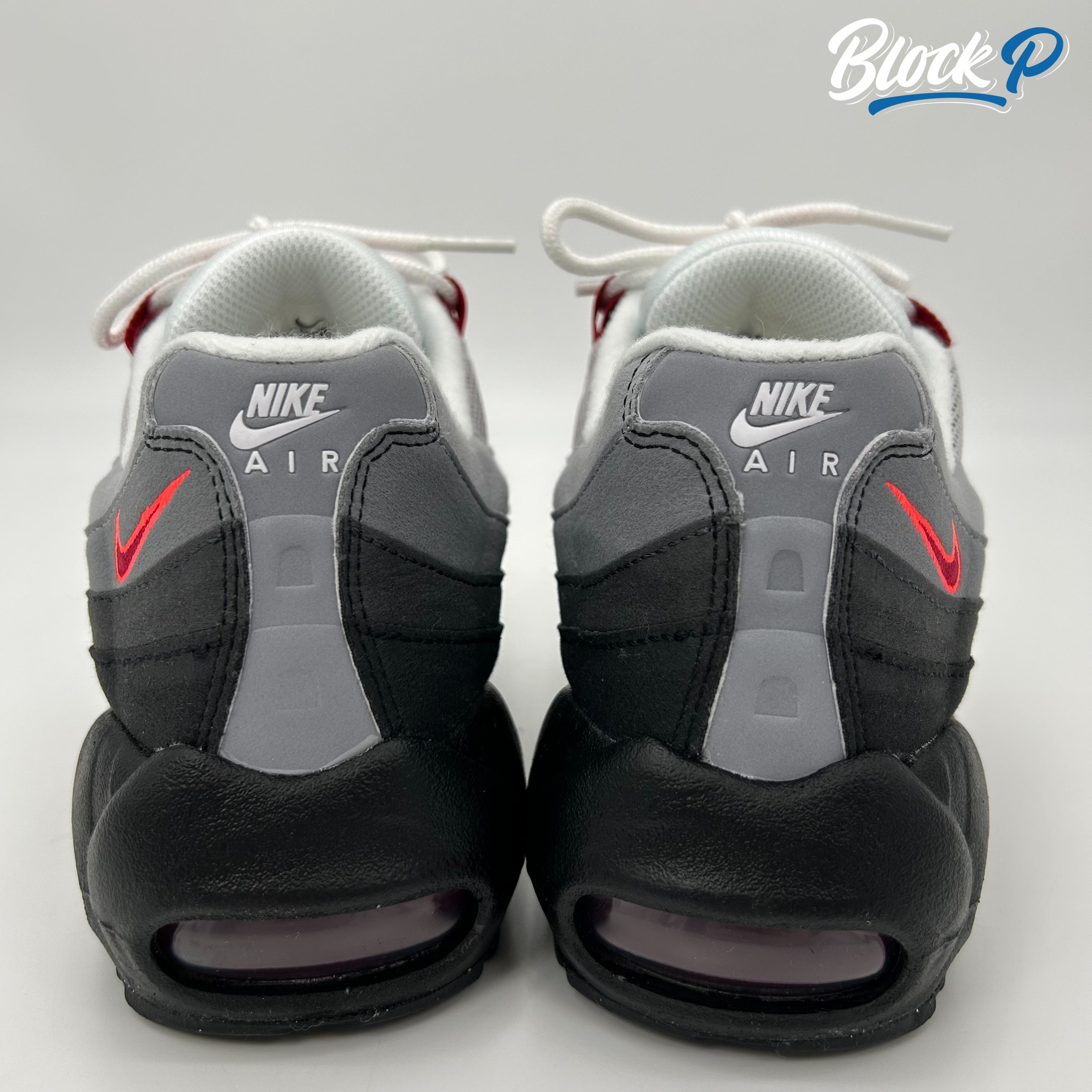 Nike Air Max 95 Gym Red GS top-down view — Block P Liverpool