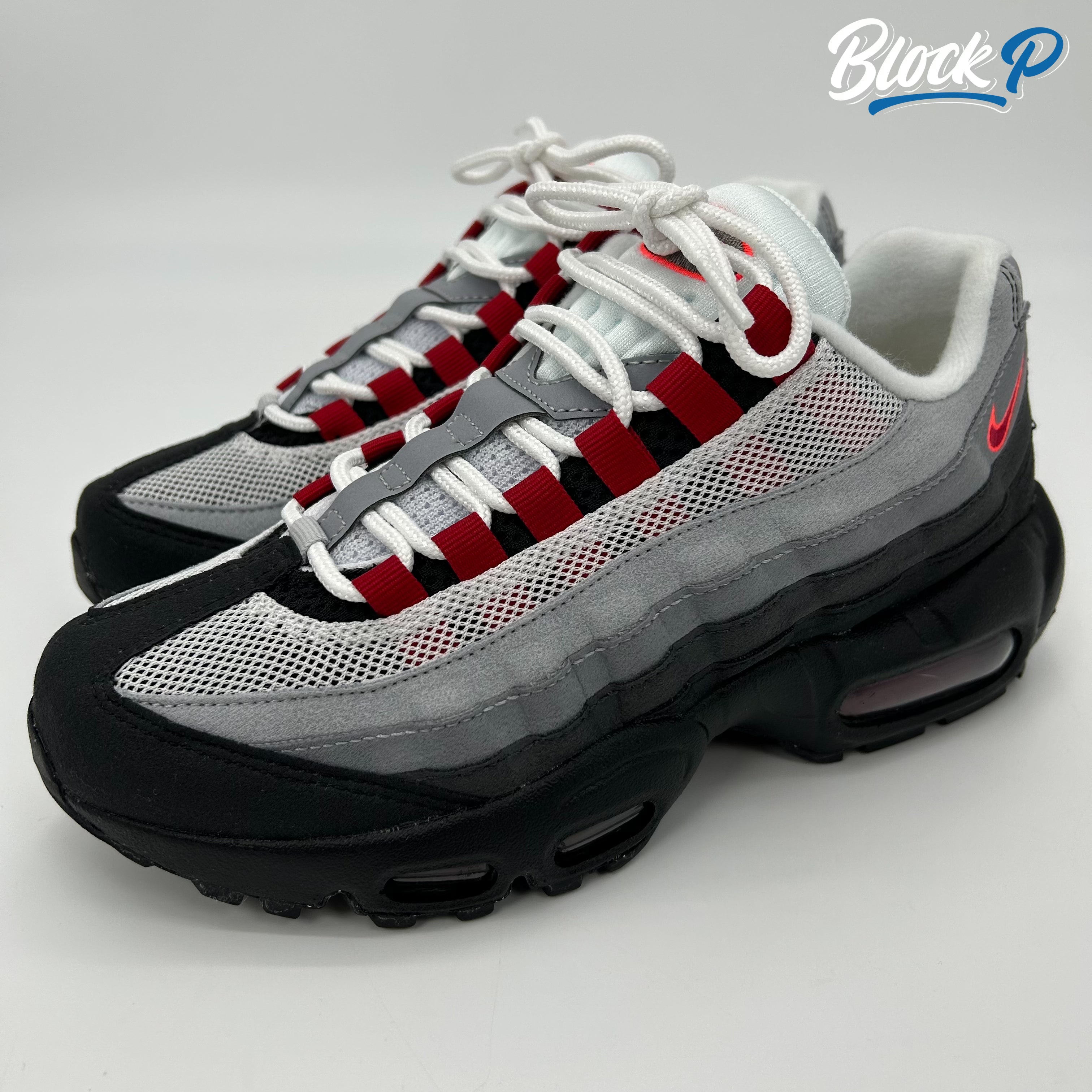 Nike Air Max 95 Gym Red GS rear view — Block P Liverpool