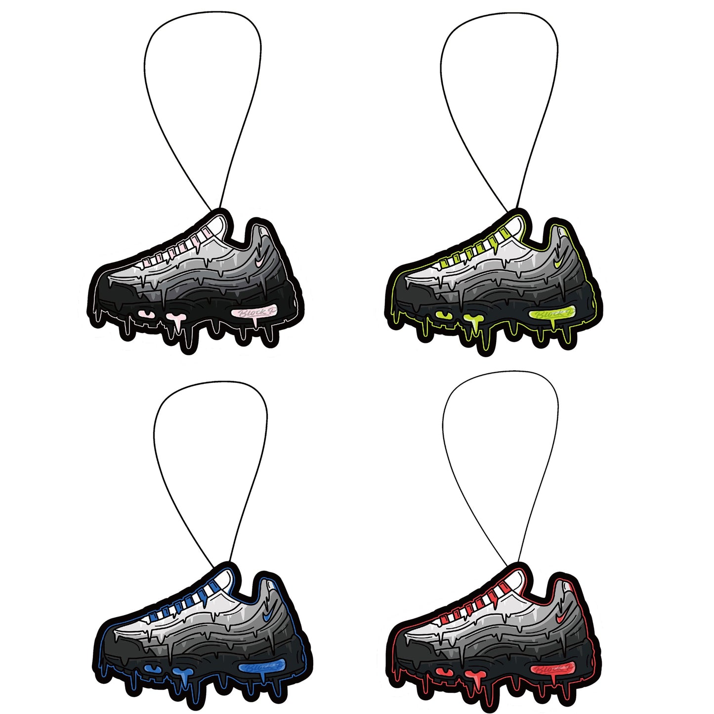 4 x Block P Car Air Fresheners