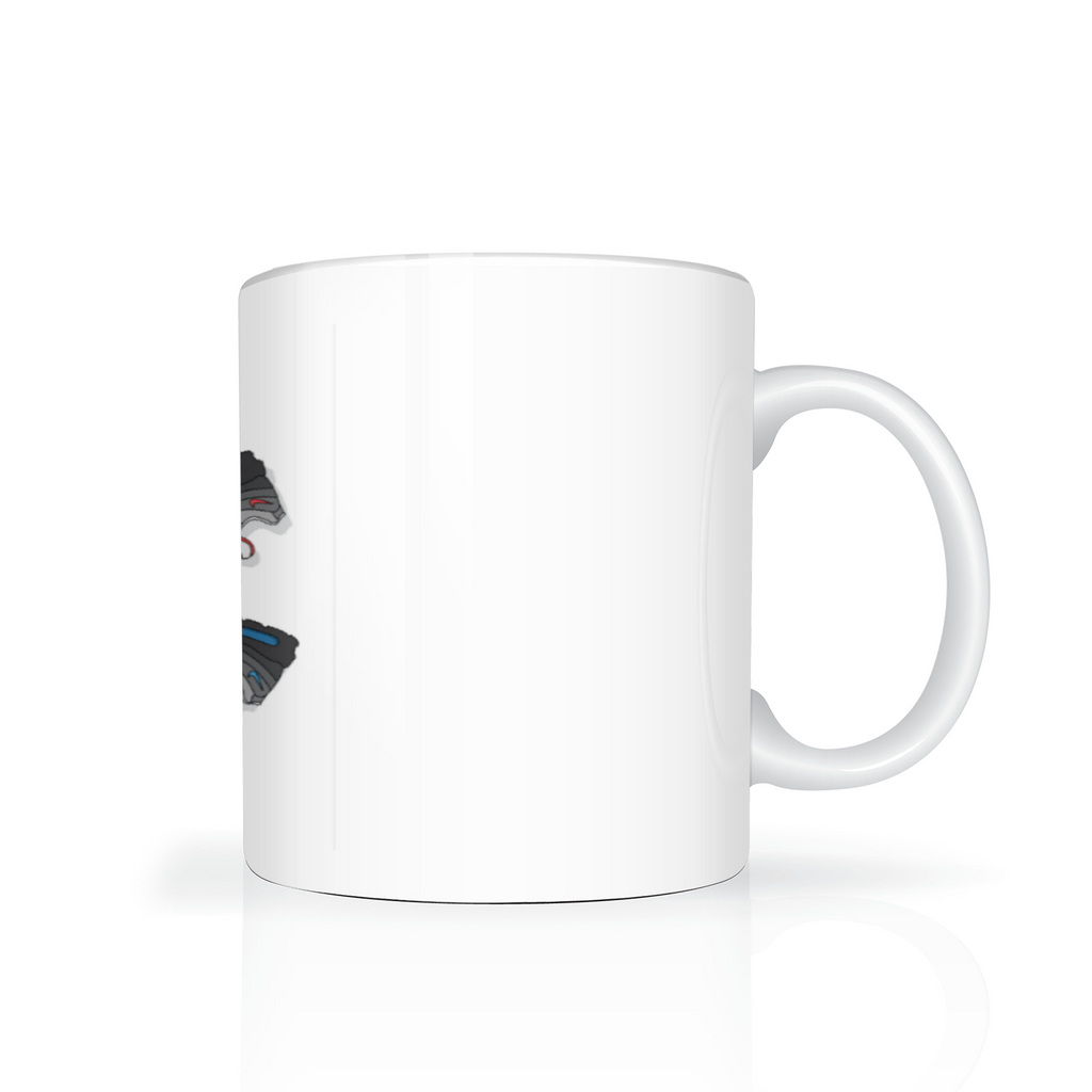 AM95 110 Circle Mug angle view — Block P Liverpool