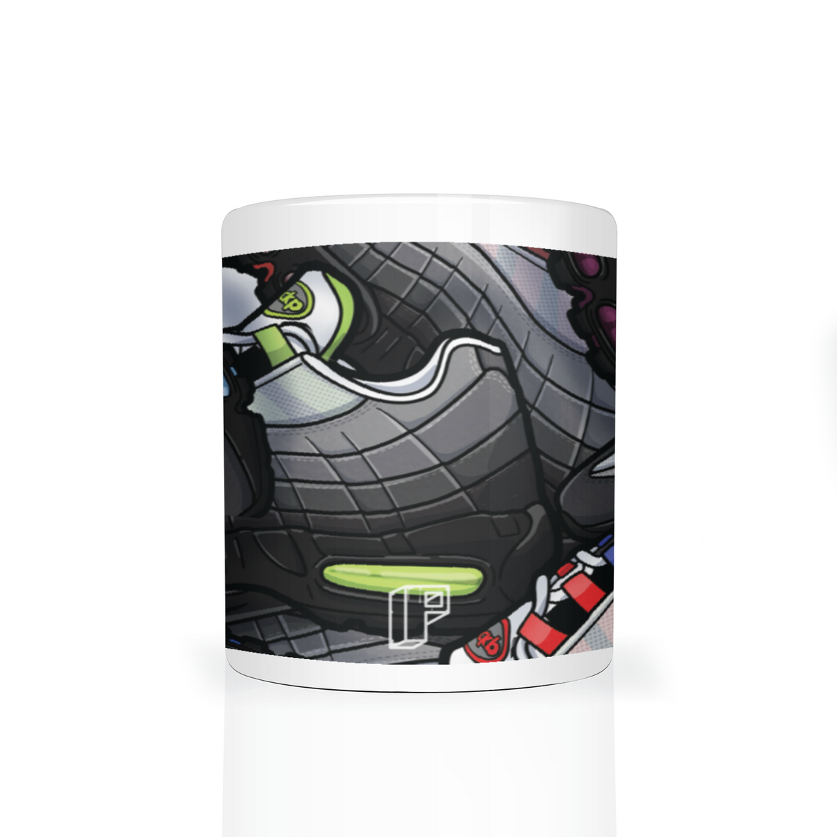 AM95 110 Collage Mug — available at Block P Liverpool, 36 Renshaw Street L1 4EF